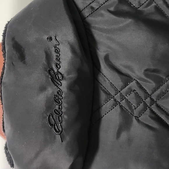 Eddie Bauer Goose Down Vest,  size Medium, Black - Picture 6 of 8